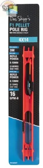 Des Shipp F1 Pellet Pole Rigs - grimethorpe fishing supplies