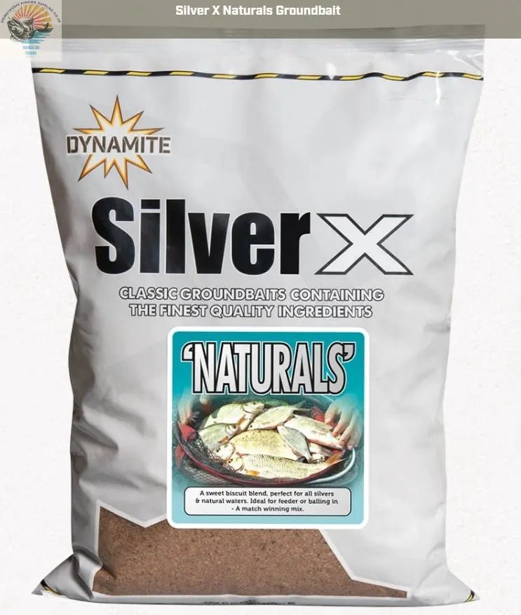 Silver X Naturals Groundbait 1.8kg - grimethorpe fishing supplies