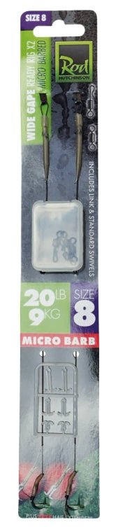 Wide Gape Ready Rig - 2pcs - grimethorpe fishing supplies