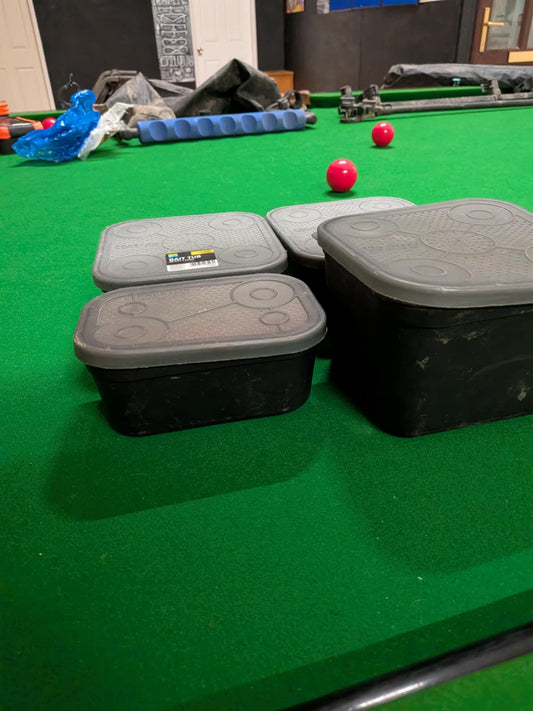 4 preston bait boxes