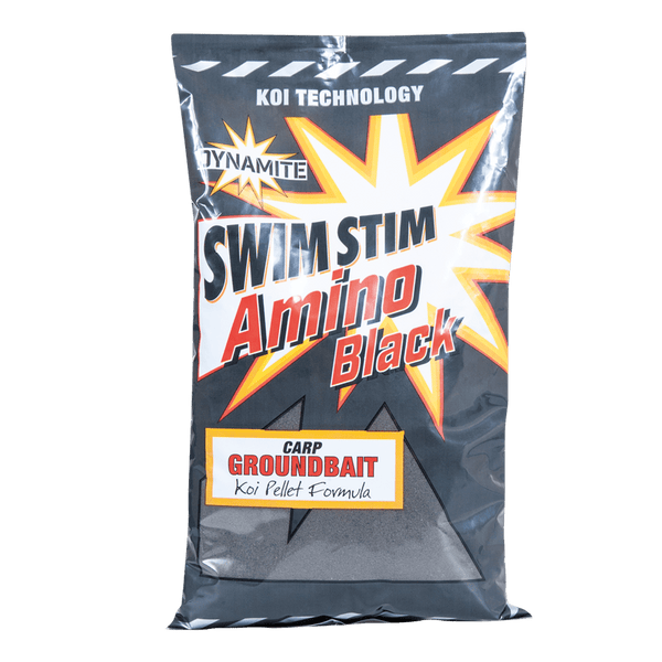 Dynamite Baits Swim Stim Amino Black Groundbait – Match & Commercial Carp, F1 and Feeder Fishing Mix