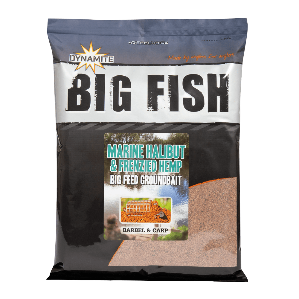 Dynamite Baits Big Fish Marine Halibut & Frenzied Hempseed Groundbait (1.8kg)