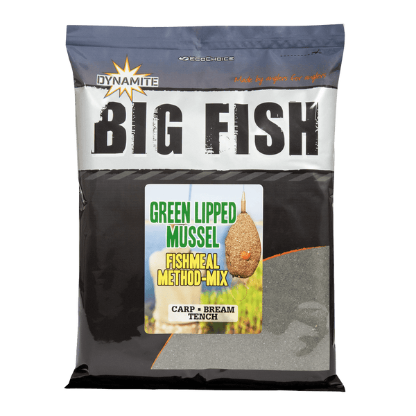 Big Fish Green Lipped Mussel Method Mix Groundbait – Carp & Coarse Fishing Method Feeder Groundbait