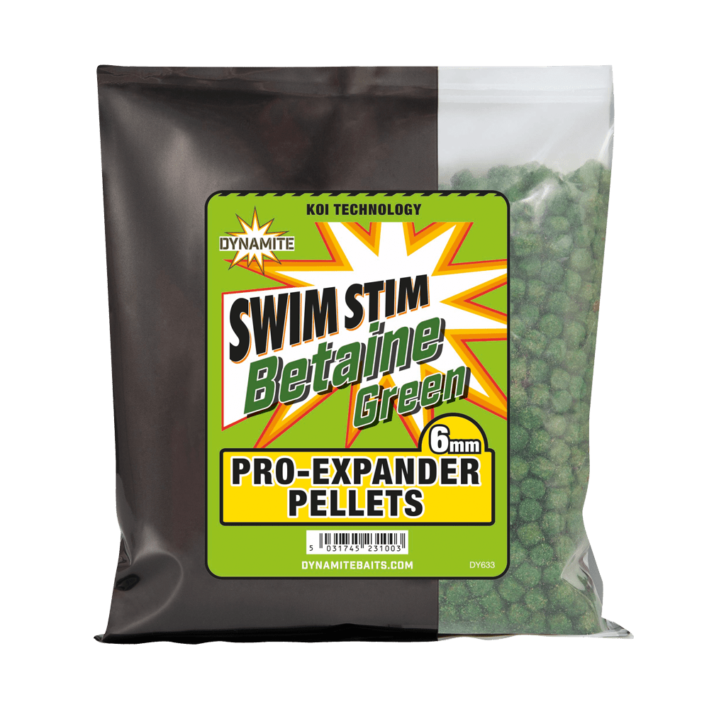 Dynamite Baits Swim Stim Betaine Green Pro-Expander Pellets (300g)