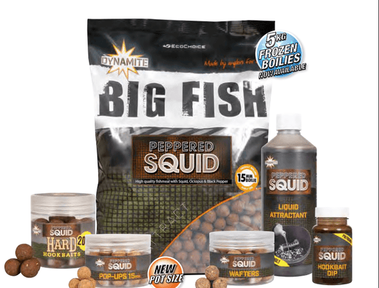 Peppered Squid range - grimethorpe fishing supplies