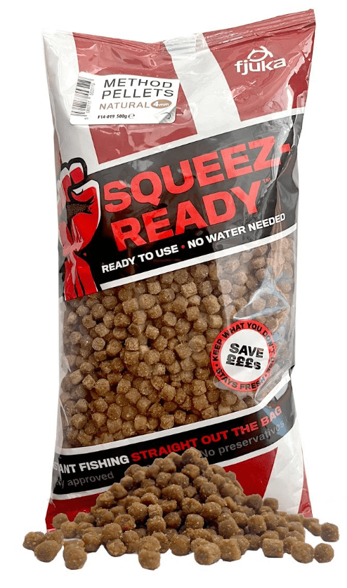 Squeez - Ready Method Pellets 4mm *500g* - grimethorpe fishing supplies