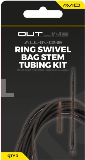 Outline Bag Stem Tungsten Tubing Kit - Ring Swivel - grimethorpe fishing supplies
