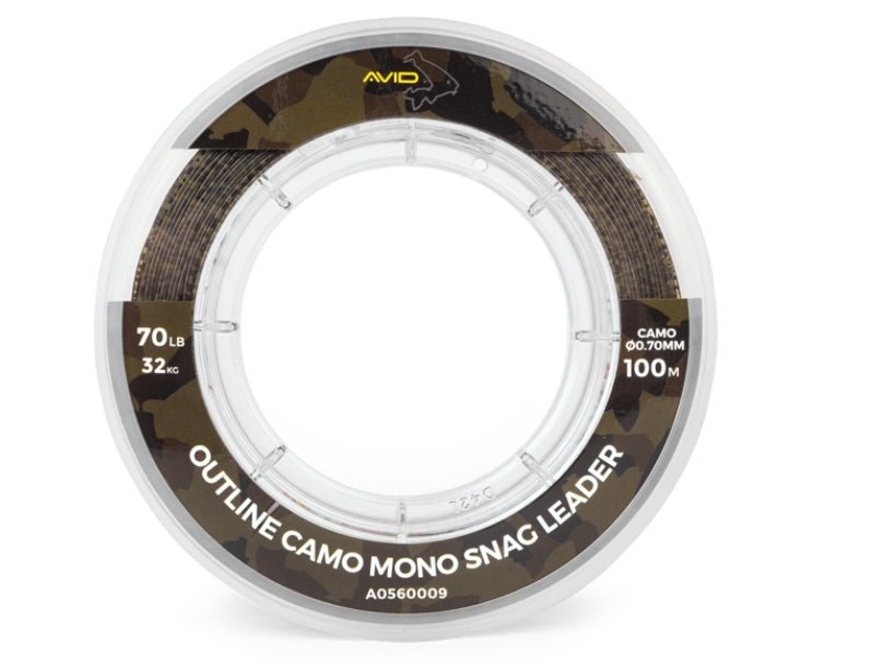 Outline Camo Mono Snag Leader - grimethorpe fishing supplies