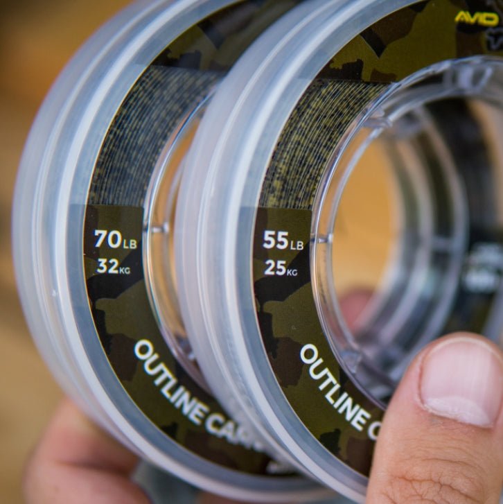 Outline Camo Mono Snag Leader - grimethorpe fishing supplies