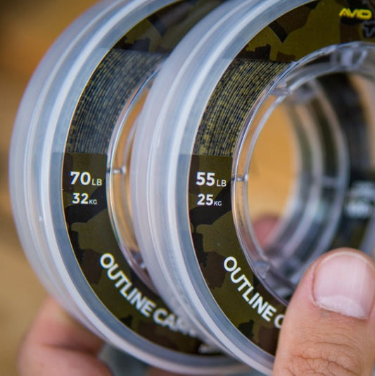 Outline Camo Mono Snag Leader - grimethorpe fishing supplies