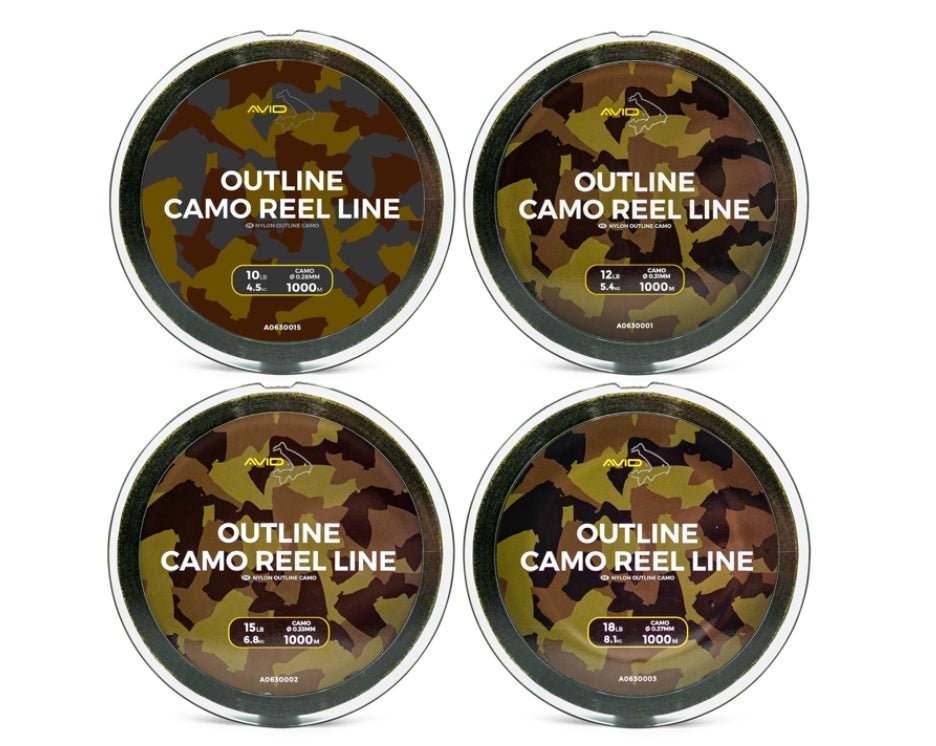 Outline Camo Reel Line - grimethorpe fishing supplies