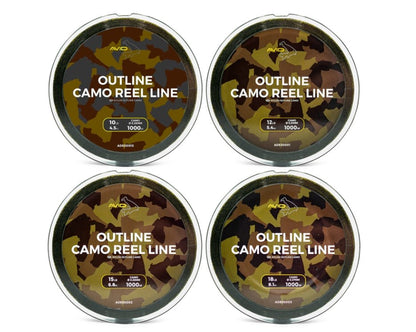 Outline Camo Reel Line - grimethorpe fishing supplies