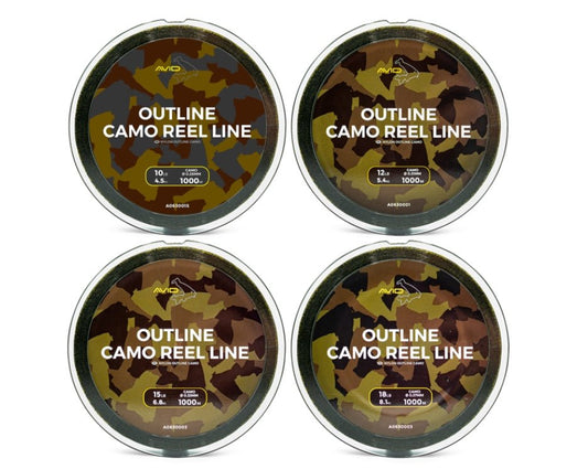 Outline Camo Reel Line - grimethorpe fishing supplies