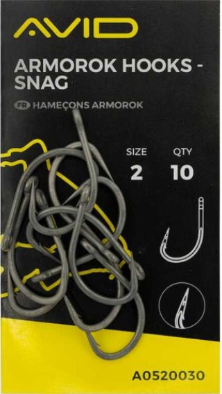 Armorok Hooks - Snag - grimethorpe fishing supplies