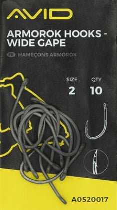 Armorok Hooks - Wide Gape - grimethorpe fishing supplies