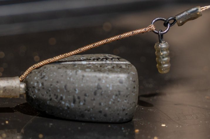 Inline Flat Pear Groove Lead - grimethorpe fishing supplies