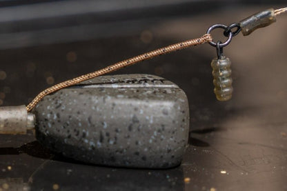 Inline Flat Pear Groove Lead - grimethorpe fishing supplies