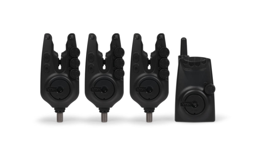 VTX+ 3+1 Bite Alarm Set - grimethorpe fishing supplies