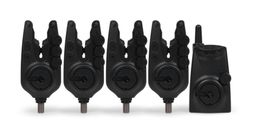 VTX+ 4+1 Bite Alarm Set - grimethorpe fishing supplies