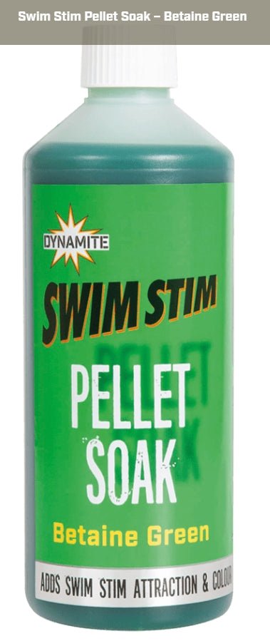 Swim Stim Pellet Soak – Betaine Green - grimethorpe fishing supplies