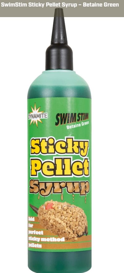 SwimStim Sticky Pellet Syrup – Betaine Green - grimethorpe fishing supplies