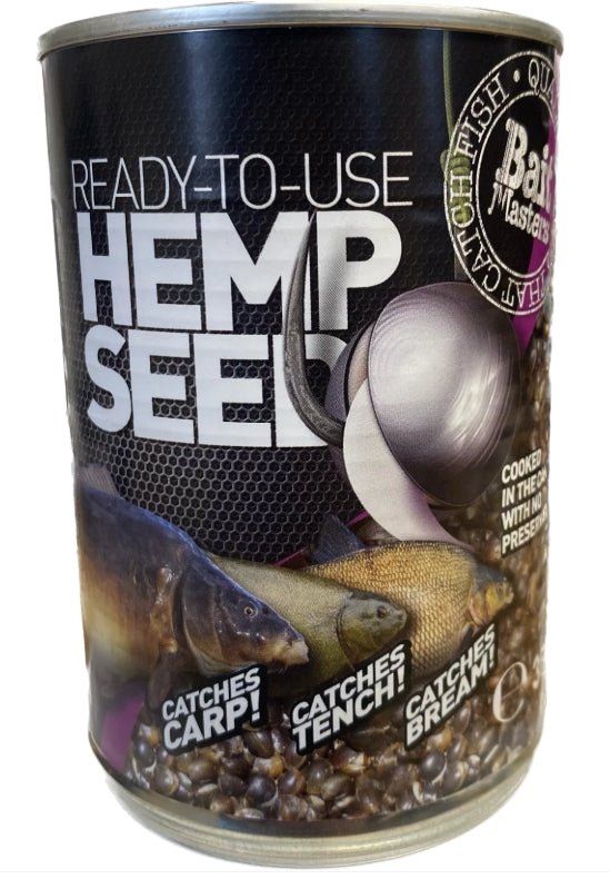 Bait Masters Canned Hempseed (350g) - grimethorpe fishing supplies