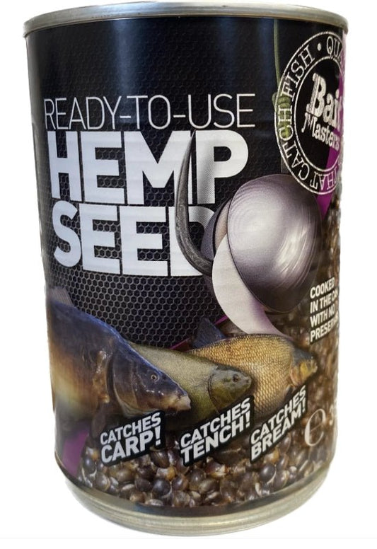 Bait Masters Canned Hempseed (350g) - grimethorpe fishing supplies