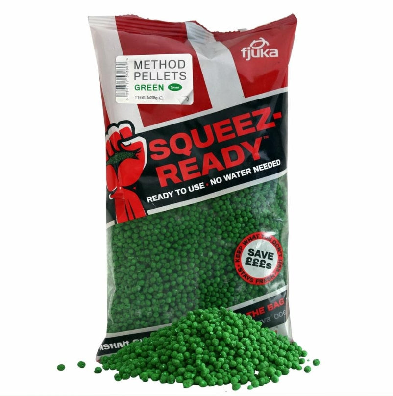 Squeez-Ready™ Green Method Pellets 2mm 500g