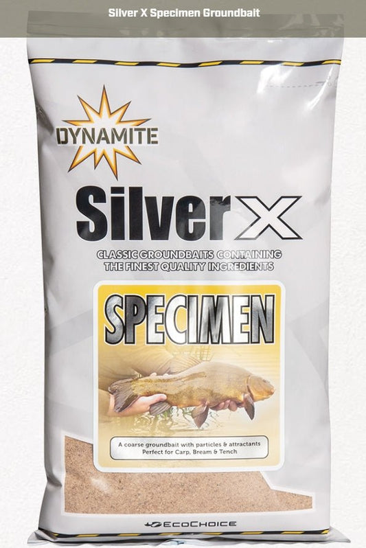 Silver X Specimen Groundbait 900g - grimethorpe fishing supplies
