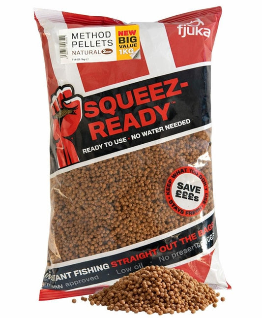 Squeez-Ready™ Natural Method Pellets 2mm 1KG