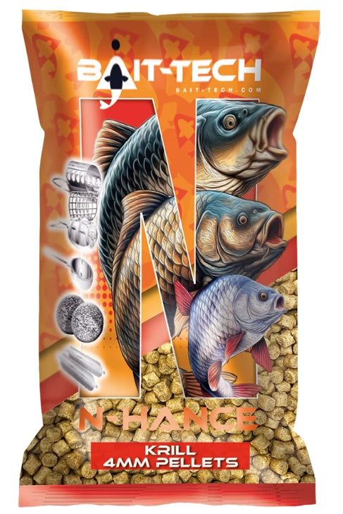 Bait-Tech N-Hance Pellets Krill 4mm (700g)