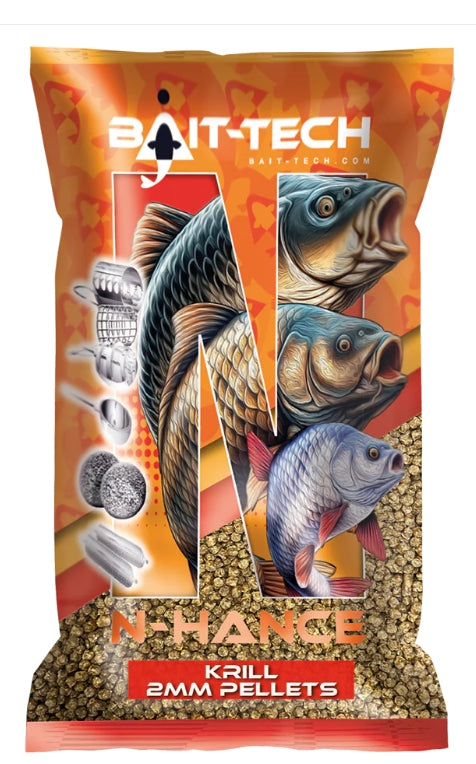 Bait-Tech N-Hance Pellets Krill 2mm (700g)