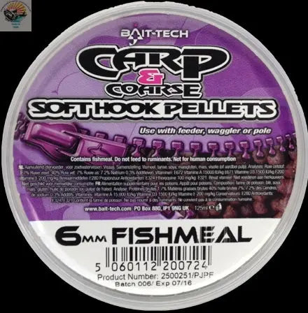 Soft Hook Pellets  6mm (90g) - grimethorpe fishing supplies