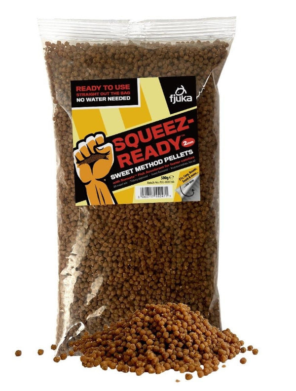 Squeez Ready 2mm Method Pellets – Ready to Use Carp & F1 Feeder Pellets UK